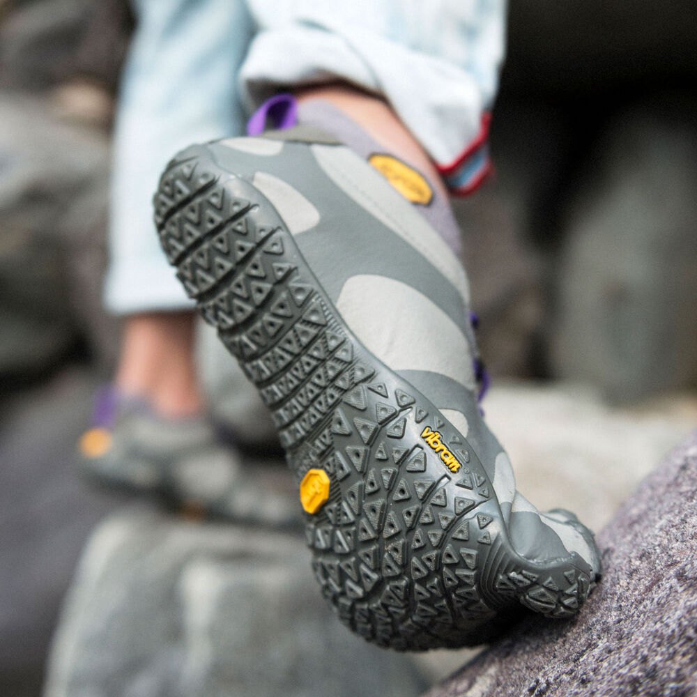 Tenis Deportivos Mujer Grises/Morados - FiveFingers V-Alpha - KIAUQT-267